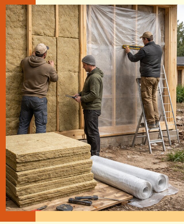 Утепление каркасного дома в Горно-Алтайске под ключ с гарантией качества