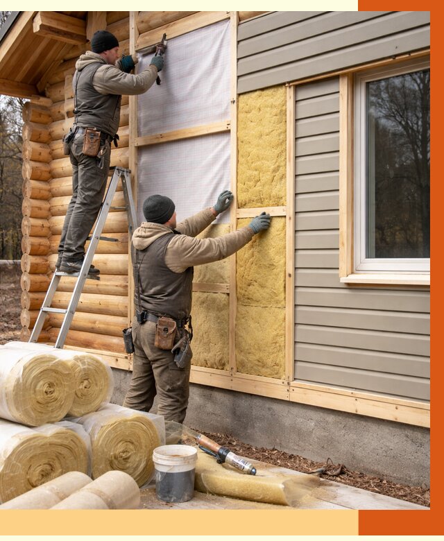 Утепление деревянного дома в Горно-Алтайске от 6428 руб./м2 — заказать работы | ТепломастерГрн