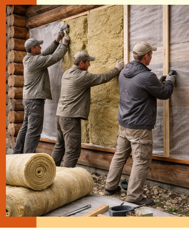 Утепление деревянного дома в Горно-Алтайске эффективными технологиями