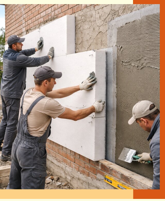 Утепление кирпичного дома в Горно-Алтайске от 4355 руб. под ключ | ТепломастерГрн