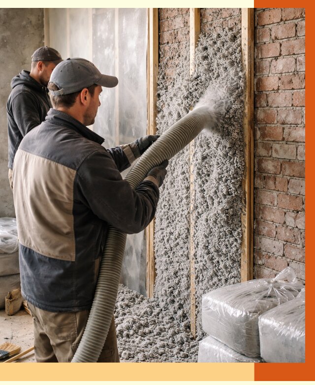 Утепление кирпичного дома эковатой в Горно-Алтайске от 2436 руб./м² | ТепломастерГрн