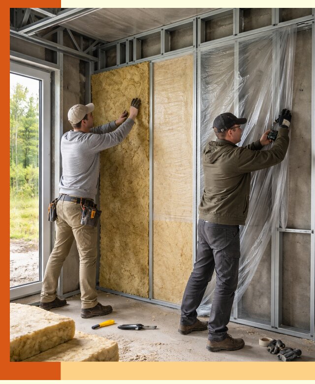 Утепление дома из ЛСТК в Горно-Алтайске с гарантией качества и эффективности