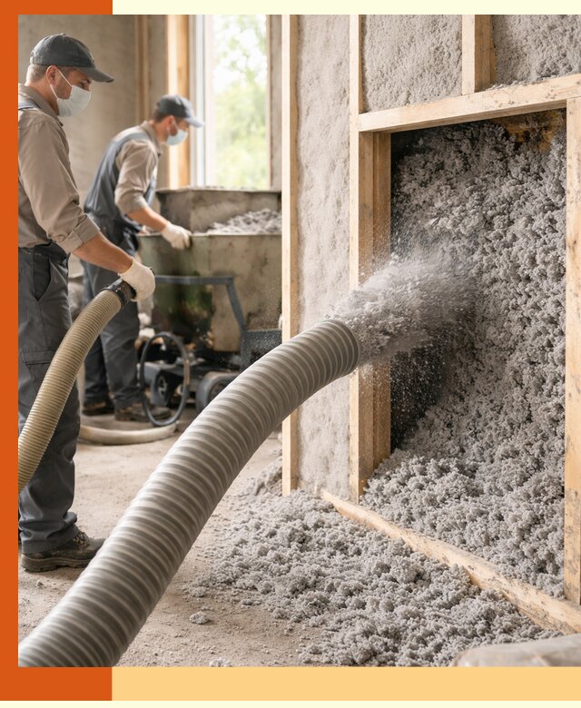 Утепление коттеджа эковатой в Горно-Алтайске с гарантией качества