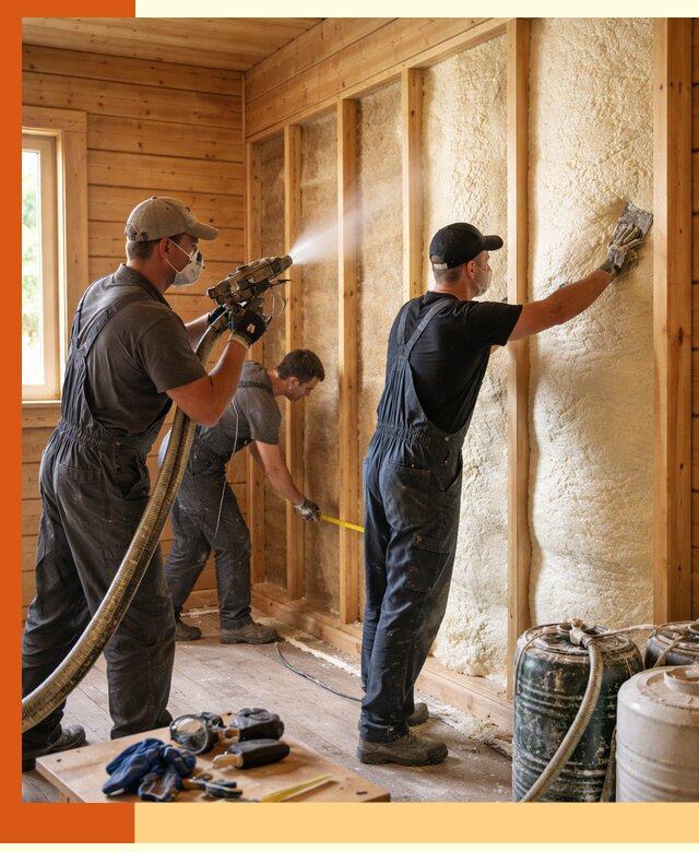 Утепление бани пенополиуретаном (ППУ) в Горно-Алтайске