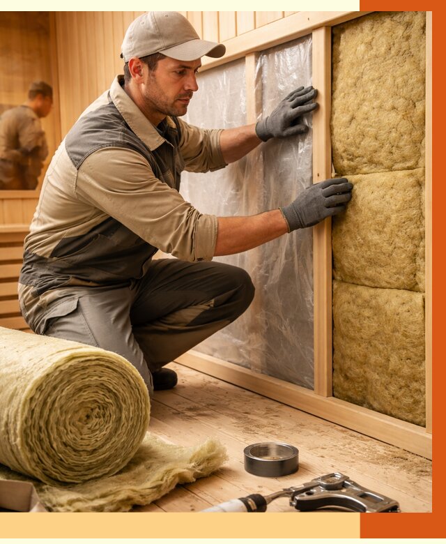 Утепление сауны изнутри в Горно-Алтайске от 6739 руб. за м2 | ППУ, под ключ — ТепломастерГрн