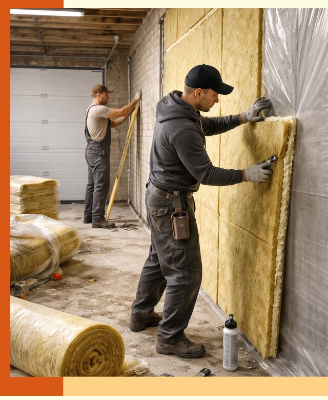 Утепление гаража под ключ в Горно-Алтайске — все виды теплоизоляции