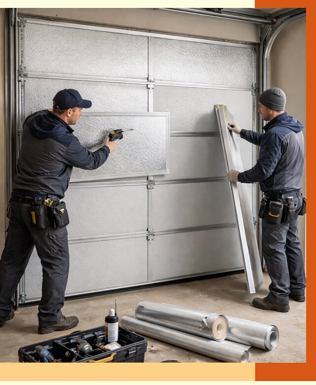 Утепление гаражных ворот в Горно-Алтайске от 8139 руб/м2 — надежно и быстро | ТепломастерГрн