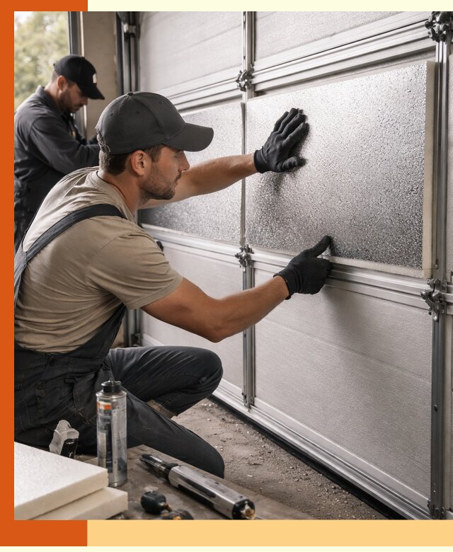 Утепление гаражных ворот в Горно-Алтайске качественно и надежно