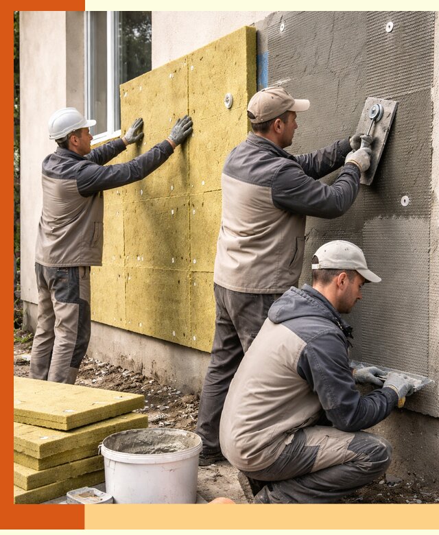 Утепление фасада под штукатурку в Горно-Алтайске — энергоэффективная технология