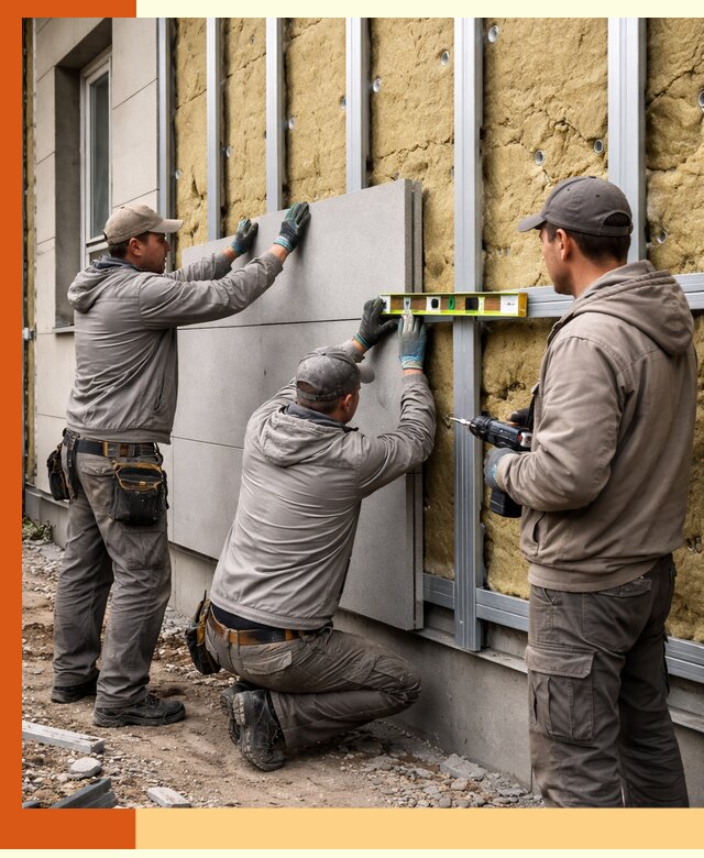 Утепление вентилируемого фасада под ключ в Горно-Алтайске