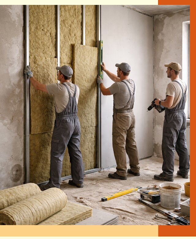 Утепление стен изнутри в Горно-Алтайске от 2333 руб/м² под ключ | ТепломастерГрн