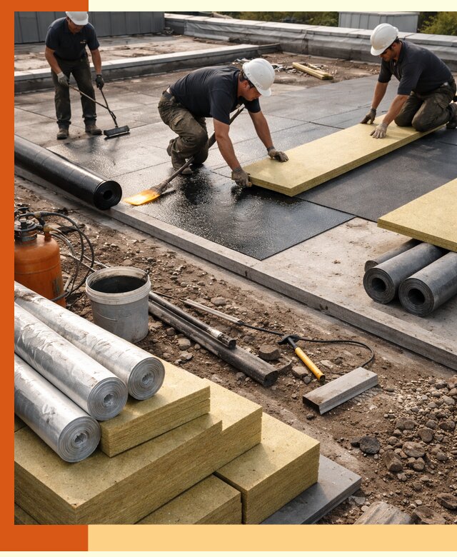 Утепление плоской крыши в Горно-Алтайске — надежная теплоизоляция и герметизация