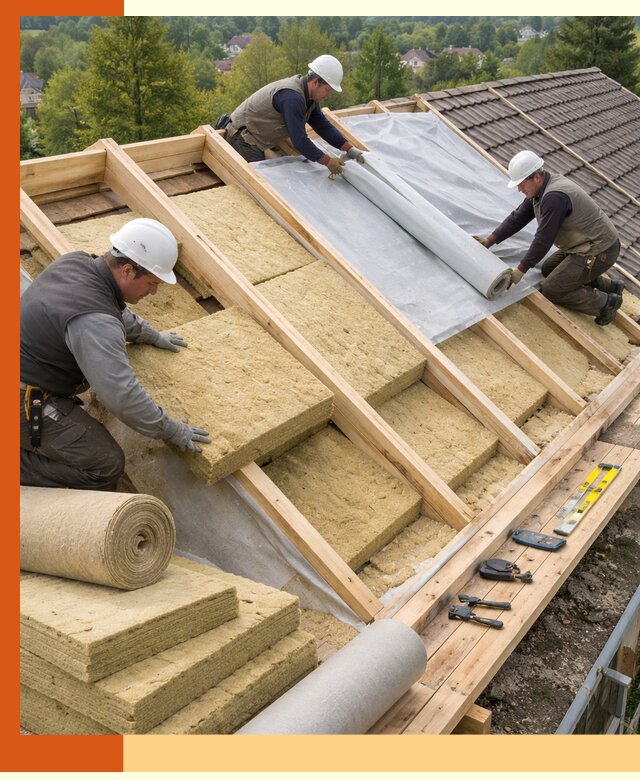 Утепление скатной крыши в Горно-Алтайске качественно и надёжно