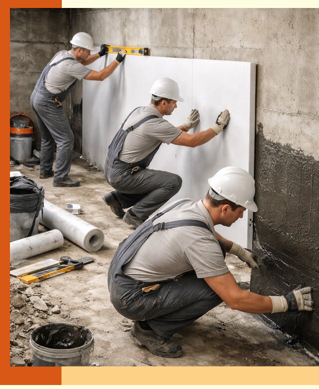 Утепление фундамента изнутри профессионально в Горно-Алтайске