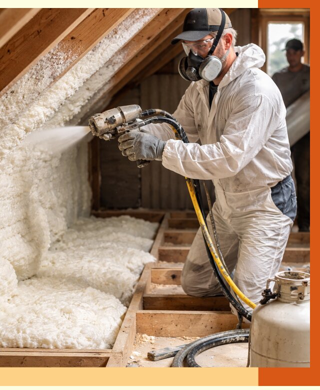 Утепление чердака ППУ в Горно-Алтайске от 8937 руб./м2 — услуга под ключ | ТепломастерГрн