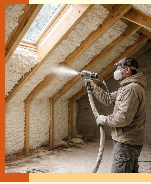 Утепление мансарды ППУ в Горно-Алтайске быстро и надежно