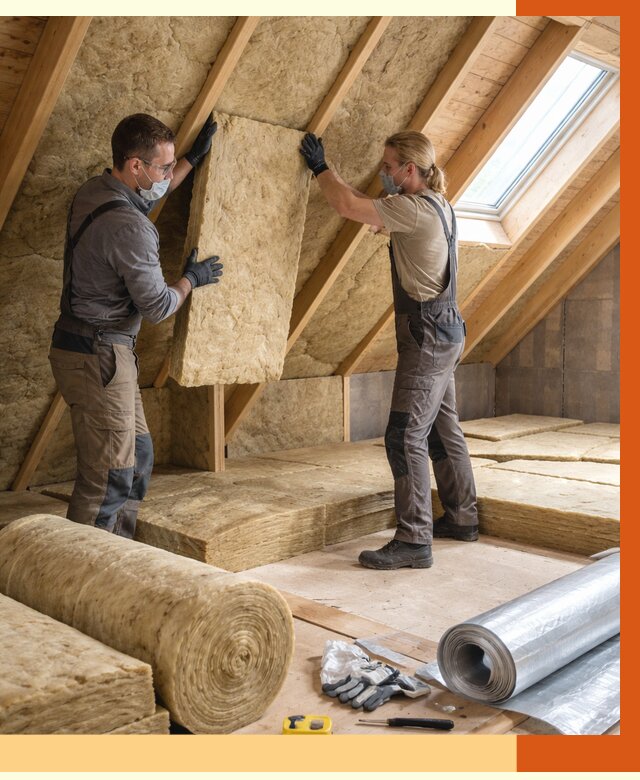 Утепление мансарды минватой в Горно-Алтайске от 4355 руб./м2 — монтаж и пароизоляция | ТепломастерГрн