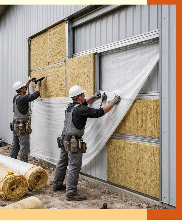 Утепление металлического склада в Горно-Алтайске от 4666 руб/м2 — комплексное утепление под ключ | ТепломастерГрн