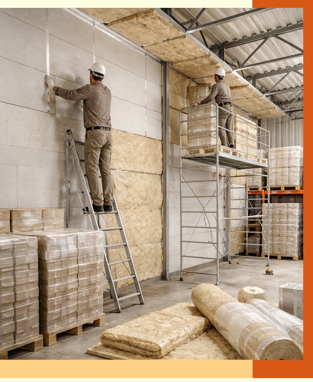 Утепление склада готовой продукции в Горно-Алтайске от 2022 руб./м2 — комплексно | ТепломастерГрн