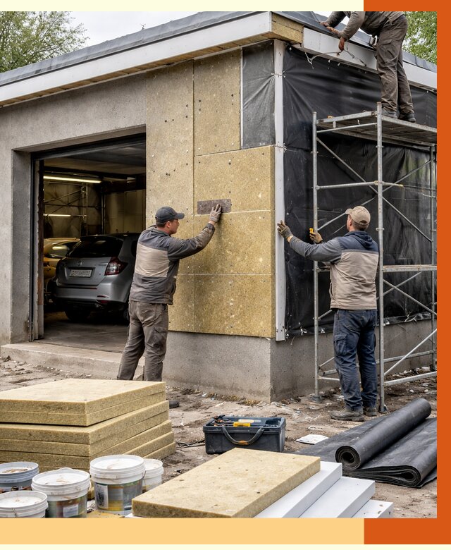 Утепление автосервиса в Горно-Алтайске ппу, пеноизоляция, от 15034 руб/м2 — ТепломастерГрн