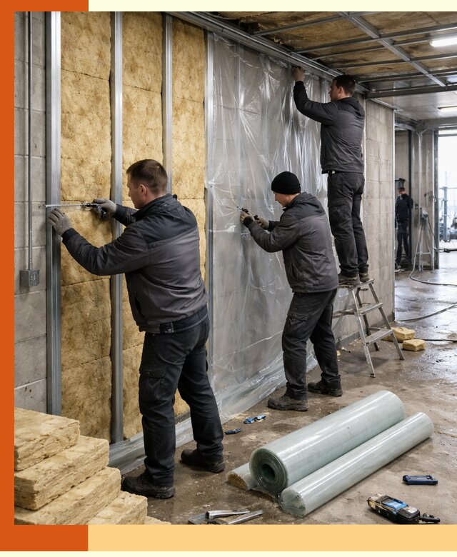 Профессиональное утепление автомойки в Горно-Алтайске для любого типа помещений