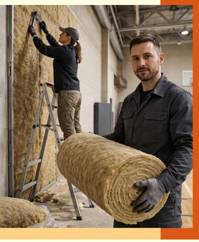 Утепление спортзала в Горно-Алтайске от 7776 руб/м2 — комплексное утепление под ключ | ТепломастерГрн