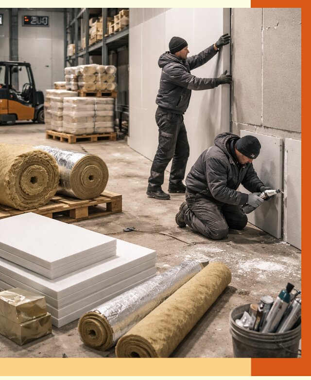 Утепление холодного склада в Горно-Алтайске от 8813 руб/м2 — комплексное под ключ | ТепломастерГрн