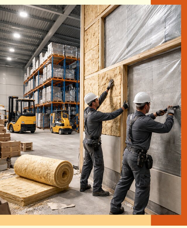 Утепление склада с техникой в Горно-Алтайске от 4355 руб./м2 — комплексно под ключ | ТепломастерГрн