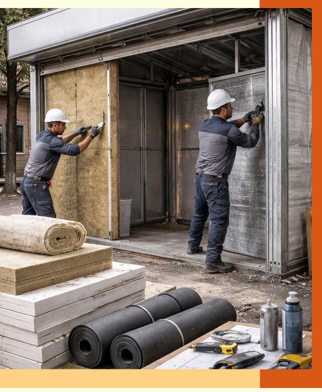 Утепление павильона шаурма в Горно-Алтайске под ключ от 1244 руб. за м² | ТепломастерГрн