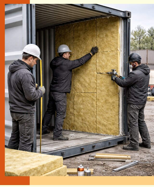 Утепление морского контейнера в Горно-Алтайске: надежная теплоизоляция и защита