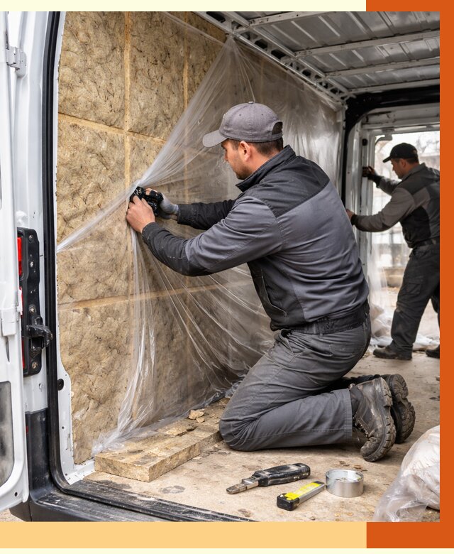 Утепление фургона в Горно-Алтайске от 17107 руб/м2 — утепление фургона ППУ и кузова | ТепломастерГрн