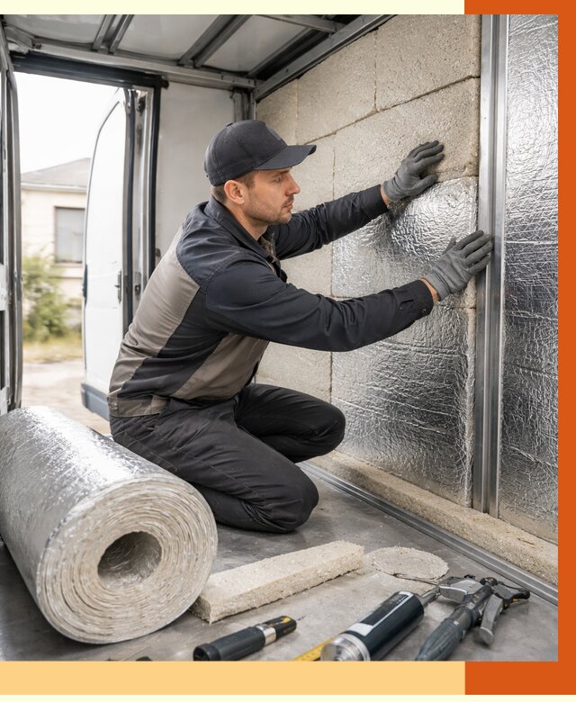 Утепление фургона рефрижератора в Горно-Алтайске от 12960 руб./м² под ключ | ТепломастерГрн