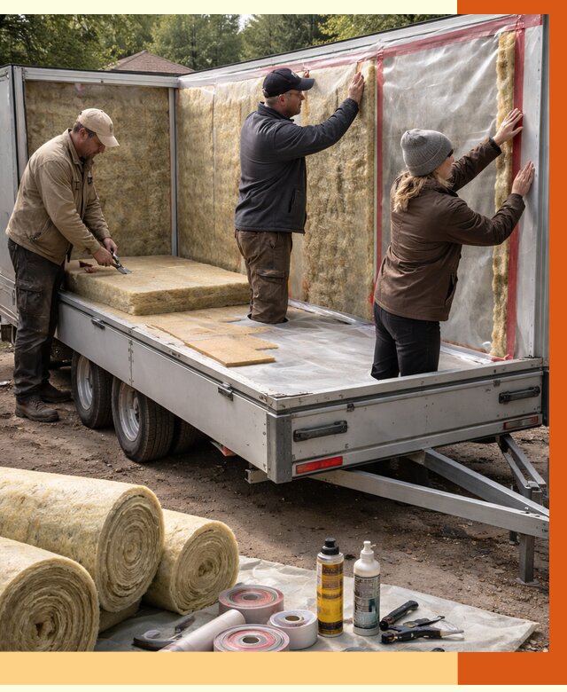 Утепление прицепа в Горно-Алтайске под ключ от 12960 руб. — комплекс от ТепломастерГрн