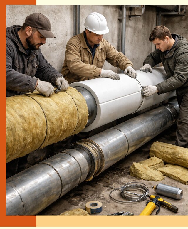 Утепление трубопровода в Горно-Алтайске с гарантией энергоэффективности