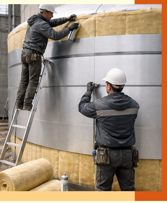 Утепление цистерны в Горно-Алтайске пенополиуретаном от 15034 руб. под ключ | ТепломастерГрн