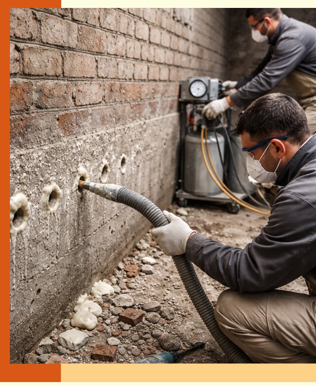 Заполнение колодцевой кладки ППУ в Горно-Алтайске быстро и герметично