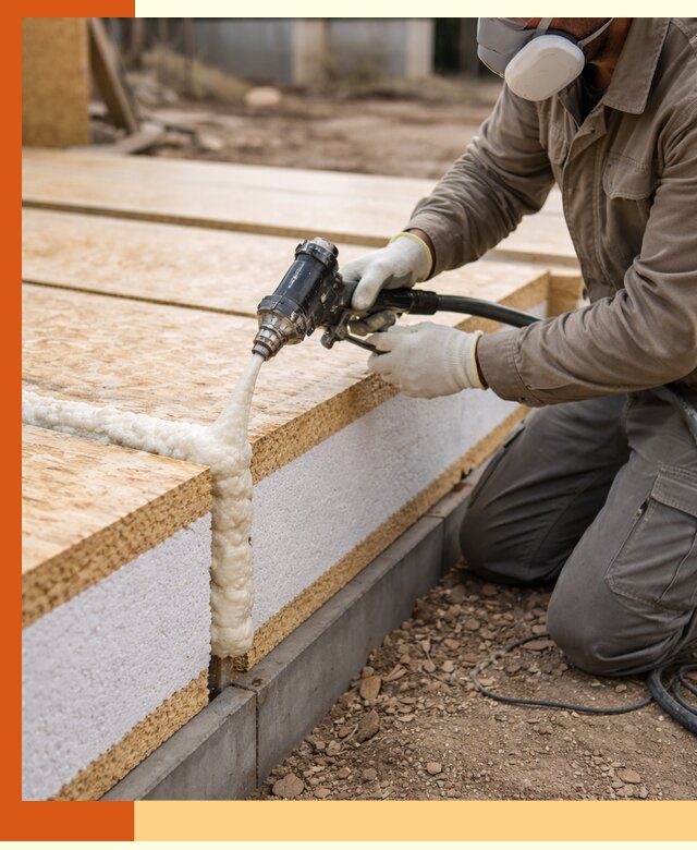 Утепление СИП-панелей пенополиуретаном (ППУ) в Горно-Алтайске