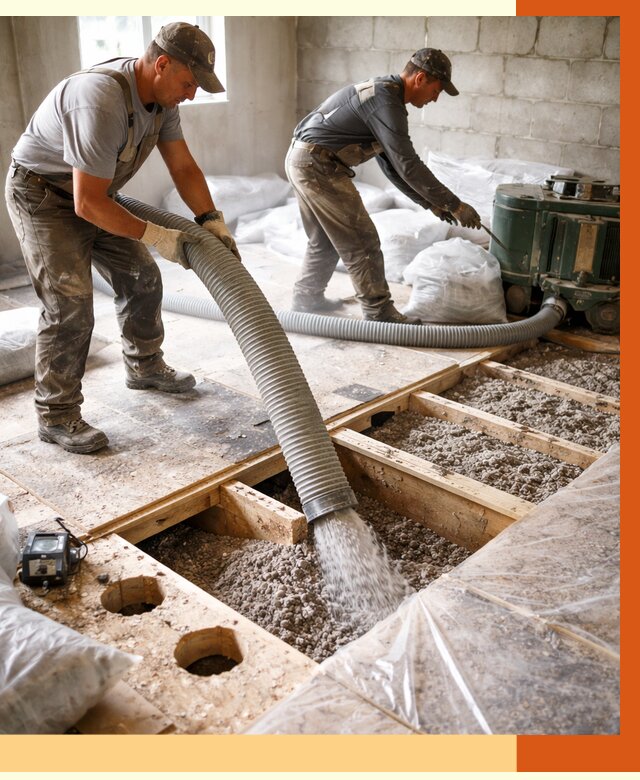 Заполнение пустот перекрытий в Горно-Алтайске от 4666 руб. под ключ | ТепломастерГрн