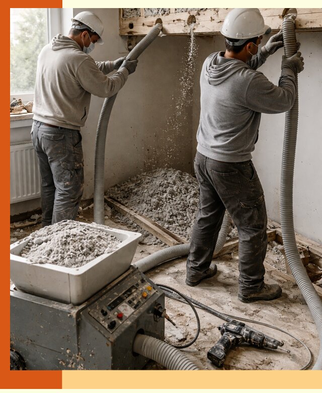 Заполнение пустот перекрытий пеной и наполнителями в Горно-Алтайске