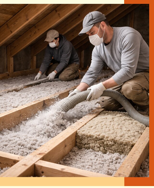 Заполнение полостей чердачного перекрытия в Горно-Алтайске от 4666 руб. | ТепломастерГрн