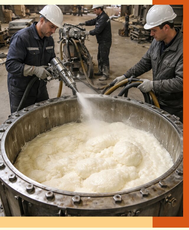 Заливка ППУ в емкости в Горно-Алтайске от 7517 руб. — утепление емкости под ключ | ТепломастерГрн