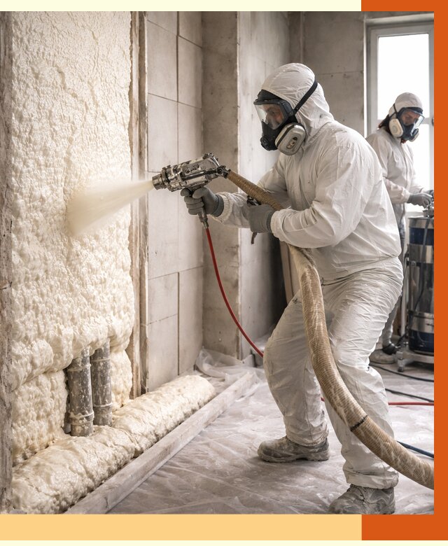 Напыление пенополиуретана в Горно-Алтайске от 7776 руб./м2 — услуги и монтаж ППУ | ТепломастерГрн