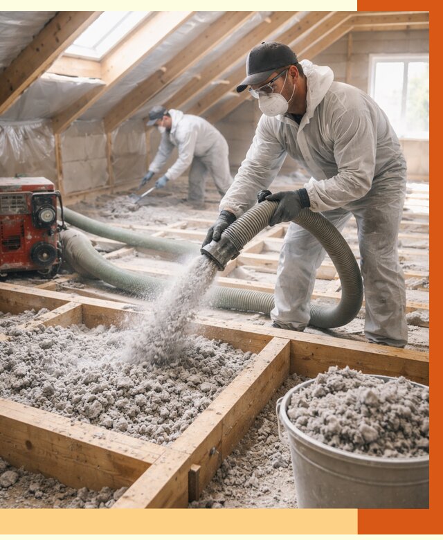 Утепление эковатой в Горно-Алтайске от 3059 руб./м2 — монтаж и задувка | ТепломастерГрн