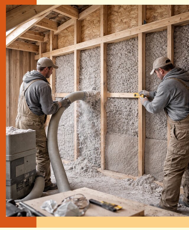 Утепление эковатой стен, потолков и перекрытий в Горно-Алтайске