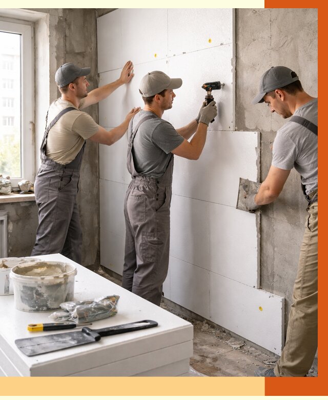 Утепление пенопластом домов и стен в Горно-Алтайске от 1918 руб. — ТепломастерГрн