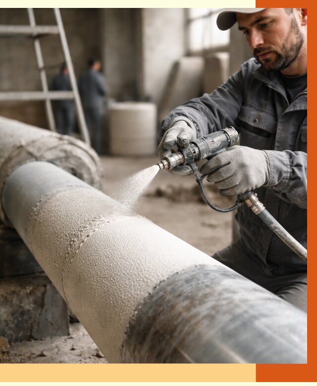 Утепление труб жидкой теплоизоляцией в Горно-Алтайске от 7776 руб. под ключ | ТепломастерГрн