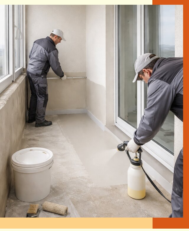 Утепление балкона жидкой теплоизоляцией в Горно-Алтайске от 5962 руб./м2 | ТепломастерГрн