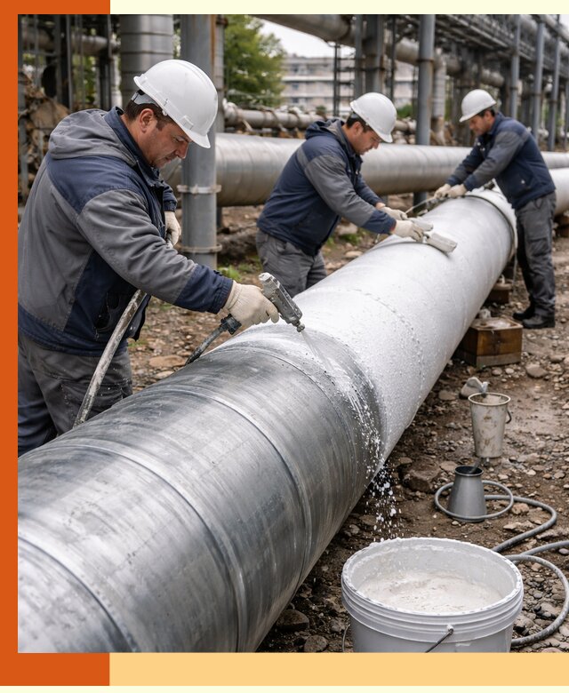 Утепление теплотрассы жидкой теплоизоляцией в Горно-Алтайске