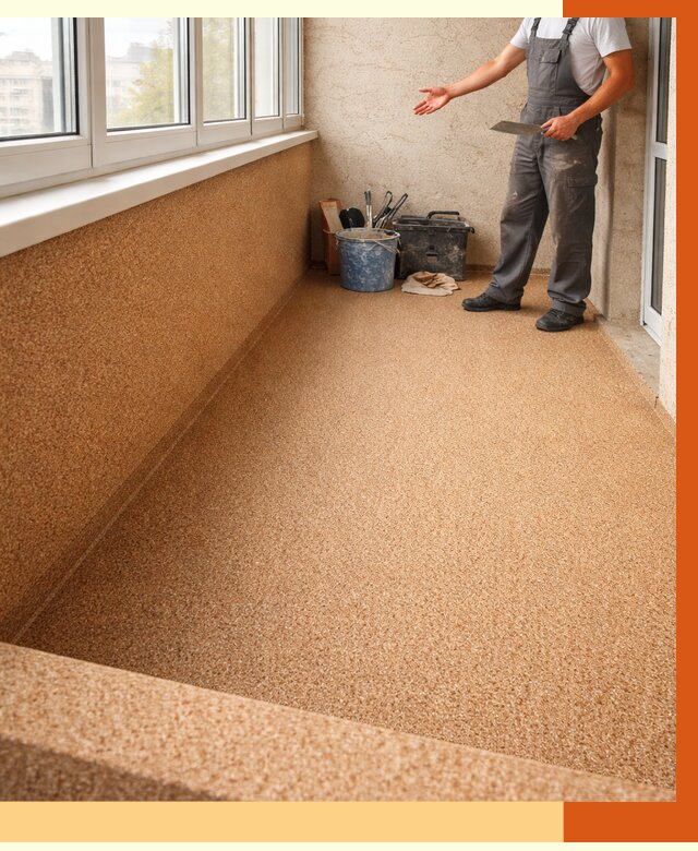 Утепление балкона жидкой пробкой в Горно-Алтайске от 3784 руб/м² под ключ | ТепломастерГрн