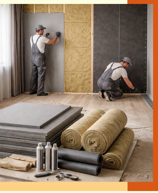 Шумоизоляция дома в Горно-Алтайске от 4666 руб/м2 — комплексная звукоизоляция под ключ | ТепломастерГрн